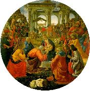 Domenico Ghirlandaio The Adoration of the Magi  aa oil on canvas